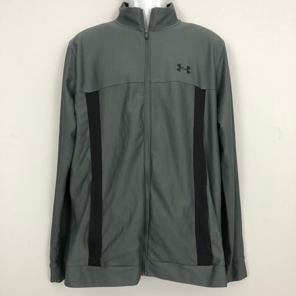 Under Armour Twister Track Jacket Mens XL Gray Gorpcore Athleisure Activewear